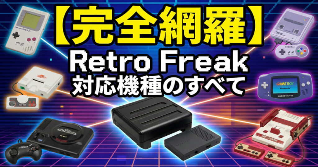 レトロフリークの対応機種をイメージした画像です。