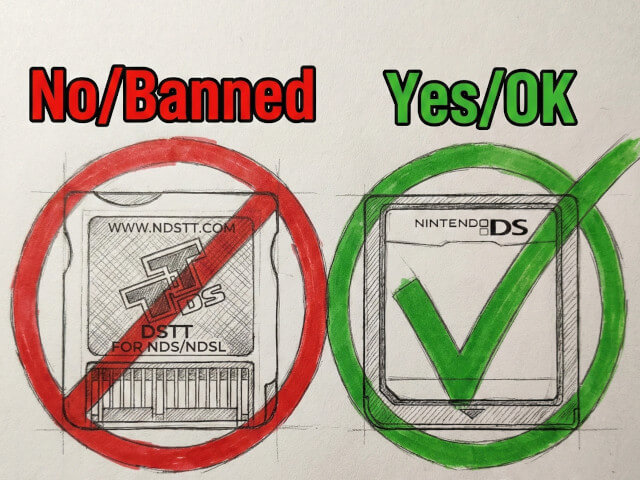 マジコンは違法であることをイメージした画像です。