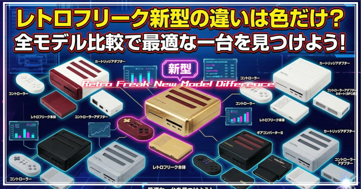 レトロフリークのNEWモデルをイメージした画像です。